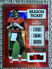 Tom Brady [Red Zone] #91 Football Cards 2021 Panini Contenders Prices