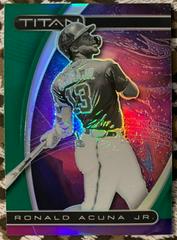 Ronald Acuna Jr. [Green] #2 Baseball Cards 2021 Panini Chronicles Titan Prices