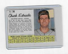 Chuck Estrada [Hand Cut] #36 Baseball Cards 1962 Jell O Prices