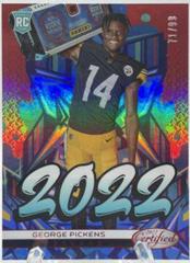 George Pickens [Red] Football Cards 2022 Panini Certified 2022 Prices