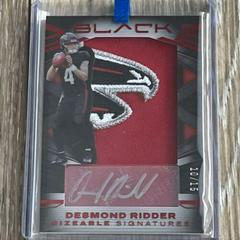 Desmond Ridder [Patch Autograph Ruby] Football Cards 2022 Panini Black Prices