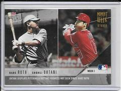 Babe Ruth, Shohei Ohtani [Gold Winner] Baseball Cards 2018 Topps Now Moment of the Week Prices