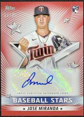 Jose Miranda [Red] #BSA-JMI Baseball Cards 2022 Topps Update Stars Autographs Prices