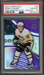 Sidney Crosby [Amethyst] #35 Hockey Cards 2020 Upper Deck Triple Dimensions Reflections Prices
