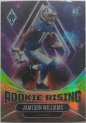 Jameson Williams [Silver Lazer] #RIS-5 Football Cards 2022 Panini Phoenix Rookie Rising Prices