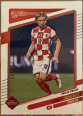 Luka Modric [Press Proof Gold] Soccer Cards 2021 Panini Donruss Road to Qatar Prices