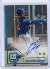 Jackson Chourio [Refractor] Baseball Cards 2022 Bowman Heritage Chrome Prospect Autographs Prices