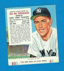 Gil McDougald #25 Baseball Cards 1954 Red Man Tobacco Prices