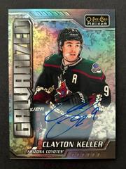 Clayton Keller [Autograph] #G-18 Hockey Cards 2022 O-Pee-Chee Platinum Galvanized Prices