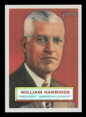 William Harridge [Black Refractor] #1 Baseball Cards 2005 Topps Heritage Chrome Prices