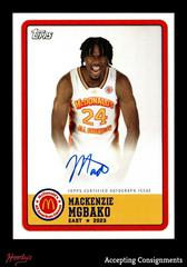 Mackenzie Mgbako [Autograph] #PA-MM Basketball Cards 2023 Topps Chrome McDonald's All American Paper At Event Prices