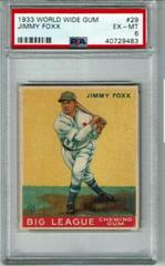 Jimmy Foxx #29 Baseball Cards 1933 World Wide Gum Prices