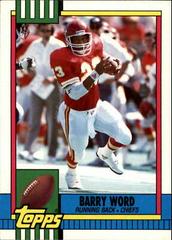 Barry Word Football Cards 1990 Topps Traded Prices
