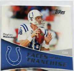 Peyton Manning, Reggie Wayne Football Cards 2011 Topps Faces of the Franchise Prices