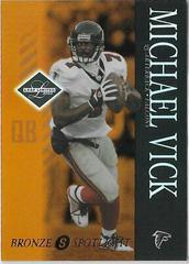Michael Vick [Bronze Spotlight] Football Cards 2003 Leaf Limited Prices