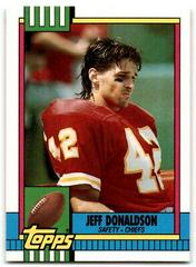 Jeff Donaldson Football Cards 1990 Topps Traded Prices