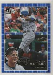 Manny Machado [Blue] Baseball Cards 2019 Panini Donruss Action All Stars Prices