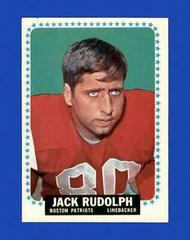 Jack Rudolph #19 Football Cards 1964 Topps Prices