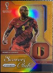 Romelu Lukaku [Orange] Soccer Cards 2022 Panini Prizm World Cup Scorers Club Prices