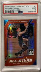 Stephen Curry [Red] #1 Basketball Cards 2017 Panini Donruss Optic All-Stars Prices