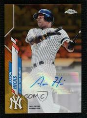 Aaron Hicks [Gold] Baseball Cards 2020 Topps Chrome Update Autographs Prices