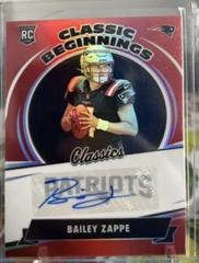Bailey Zappe [Signature Red] #CB-21 Football Cards 2022 Panini Classics Beginnings Prices