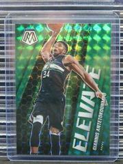 Giannis Antetokounmpo [Green Mosaic] #2 Basketball Cards 2020 Panini Mosaic Elevate Prices