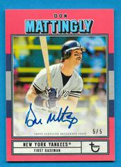 Don Mattingly [Red] Baseball Cards 2022 Topps Brooklyn Collection Autographs Prices