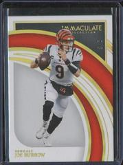 Joe Burrow [Gold] #16 Football Cards 2022 Panini Immaculate Collection Prices