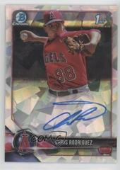 Chris Rodriguez [Atomic Refractor] #CPA-CR Baseball Cards 2018 Bowman Chrome Prospects Autographs Prices