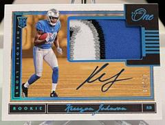 Kerryon Johnson [Patch Autograph Blue] #12 Football Cards 2018 Panini One Prices