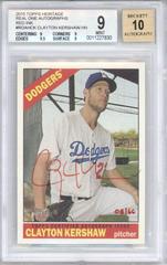 Clayton Kershaw [Red Ink] #CK Baseball Cards 2015 Topps Heritage Real One Autographs Prices