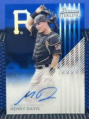 Henry Davis [Blue] #STA-HD Baseball Cards 2022 Bowman Sterling Tek Autographs Prices