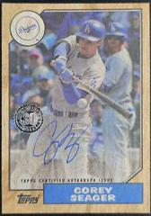 Corey Seager [Wood] Baseball Cards 2017 Topps Update 1987 Autographs Prices