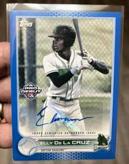 Elly De La Cruz [Autograph Blue] #PD-189 Baseball Cards 2022 Topps Pro Debut Prices