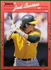 Jose Canseco #125 Baseball Cards 1990 Donruss Prices