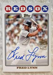 Fred Lynn Baseball Cards 2023 Topps Archives 2008 Fan Favorites Autographs Prices