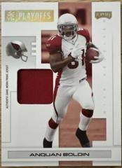 Anquan Boldin [Material Gold Prime] #1 Football Cards 2007 Playoffs NFL Prices