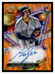 Anthony Volpe [Orange Galactic] Baseball Cards 2023 Topps Cosmic Chrome Autographs Prices