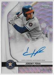 Jeremy Pena [Wave Refractor] #JP Baseball Cards 2020 Bowman Sterling Prospect Autographs Prices