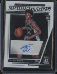 Joshua Primo #RD-JPM Basketball Cards 2021 Panini Donruss Optic Rookie Dominators Signatures Prices