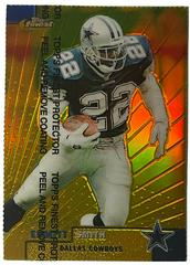 Emmitt Smith [Gold Refractor w/ Coating] #90 Football Cards 1999 Topps Finest Prices