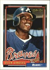 Deion Sanders #645 Baseball Cards 1992 O Pee Chee Prices