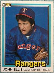 John Ellis [Correct Photo With Glove] Baseball Cards 1981 Donruss Prices