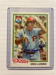 Greg Luzinski Baseball Cards 2012 Topps Archives Fan Favorite Autographs Prices