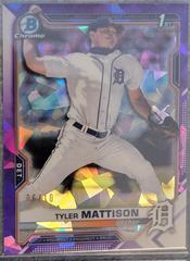 Tyler Mattison [Purple] #BDC-58 Baseball Cards 2021 Bowman Draft Sapphire Prices