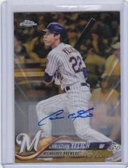 Christian Yelich [Gold Refractor] #CY Baseball Cards 2018 Topps Chrome Update Autographs Prices