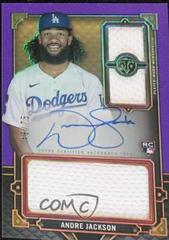 Andre Jackson [Amethyst] #RA-AJ Baseball Cards 2022 Topps Triple Threads Rookie Autographs Prices