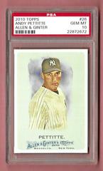 Andy Pettitte #26 Baseball Cards 2010 Topps Allen & Ginter Prices