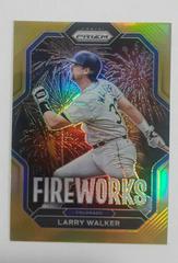 Larry Walker [Gold] #F13 Baseball Cards 2023 Panini Prizm Fireworks Prices